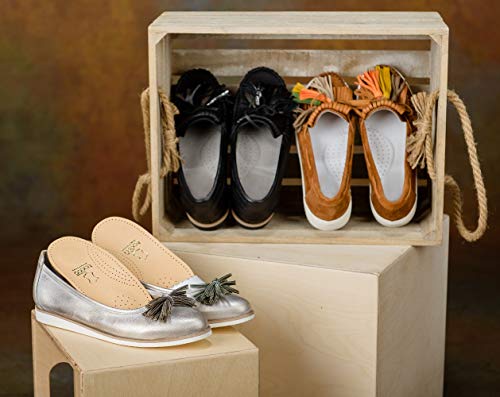 Plantillas Ortopédicas Fabricadas en Alemania, 3/4 de Longitud, Cuero de Calidad, Inserciones para Botas con Soporte para El Arco, Almohadilla Metatarsal y para El Talón, Tacco Nova (42 EUR)