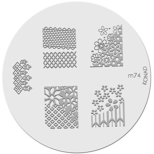 Plaque Konad Stamping Nail Art Placa de Diseños Konad (m 74)