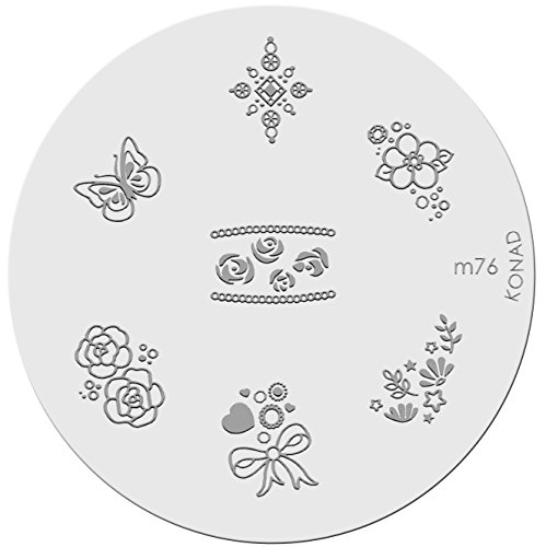 Plaque Konad Stamping Nail Art Placa de Diseños Konad (m 76)