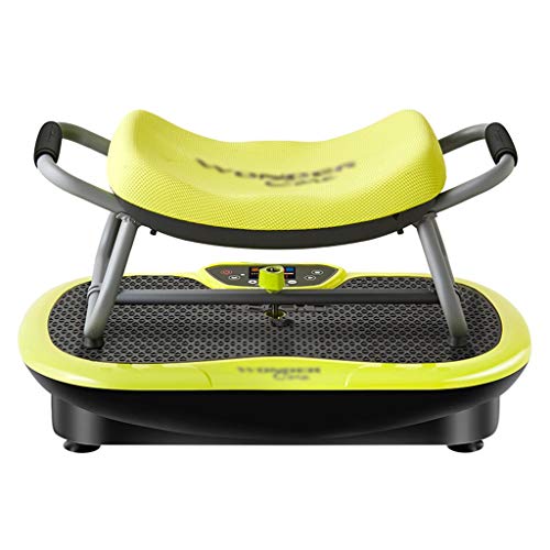 Plataforma Vibratoria - entrenamiento de todo el cuerpo de la plataforma de vibración w / Bandas Resistencia - Home Fitness Equipo de entrenamiento for bajar de peso, tonificación, Bienestar, masaje d