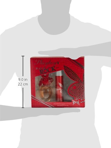 Playboy Play It Rock Her - Agua de perfume, 2 piezas, 200 gr
