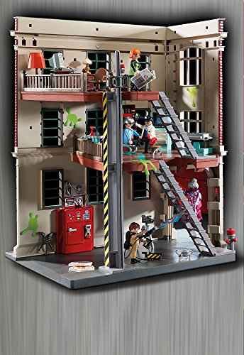 PLAYMOBIL Ghostbusters, Cuartel Parque de Bomberos, a Partir de 6 Años (9219)