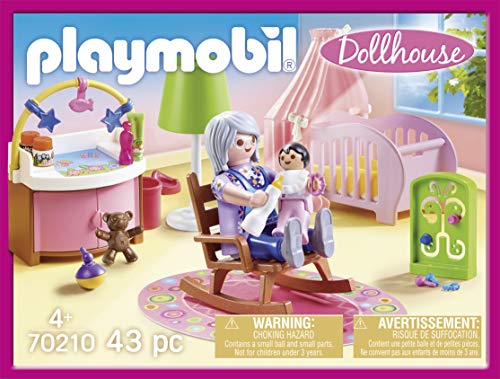 PLAYMOBIL PLAYMOBIL-70210 Dollhouse Habitación del Bebé, Multicolor, Talla única (70210)