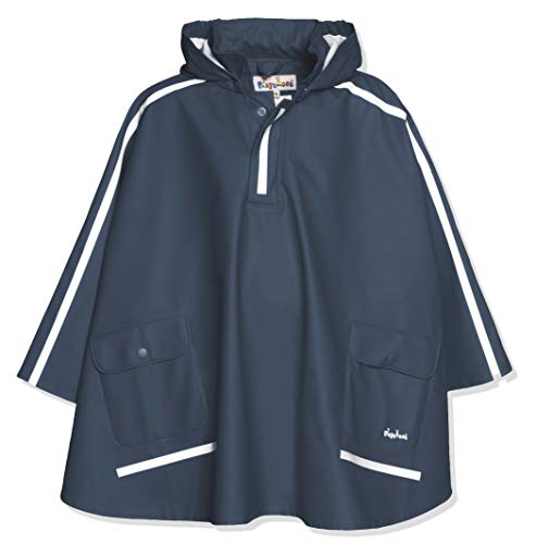Playshoes - Abrigo Impermeable de Manga Larga Infantil, Talla 6 años (116 cm), Color Azul Marino