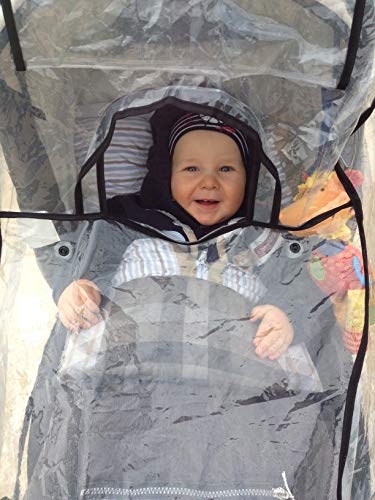 Playshoes universal Lluvia, protector de lluvia, de lluvia para, de tres ruedas con contacto Ventana