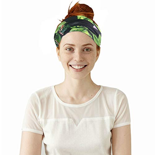 Plsdx Rododendro Colorida Flor Elástica Cintas Cabeza Envoltura Cabeza Deportes Sweatband Mascarilla Bufanda mágica Accesorios para Cabello Bandas Lazos para Mujeres Chicas Correr Fitness Yoga
