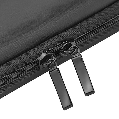 pluma estilografica ni os, neopreno con cremallera tela pluma bolsa Holder bolsa para estudiantes – -washable y duradero (ovalado), color negro, color eva talla única