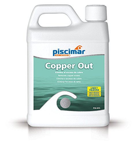 PM-655 Copper out: secuestrante de Cobre para el Agua de la Piscina. Botella 1.2 Kg.