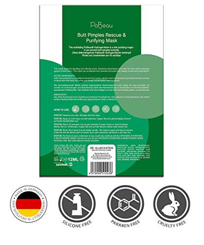 PoBeau"Anti-Pimple Hydrogel Po-Mask" | 12 ml | Limpia y Refina los Poros. Antiinflamatorio y Profundamente Efectivo Contra Granos, Espinillas y Piel Manchada