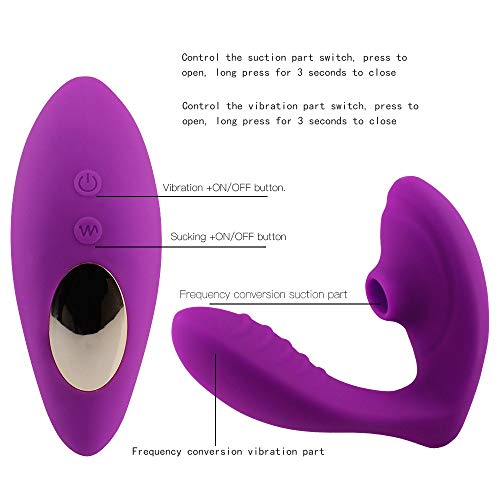 Poderoso Masajeador Tecnologia PLUS, 10 Modos de Succión, estimula el clitoris y el Punto G, Silicona Suave, Impermeable, Carga USB