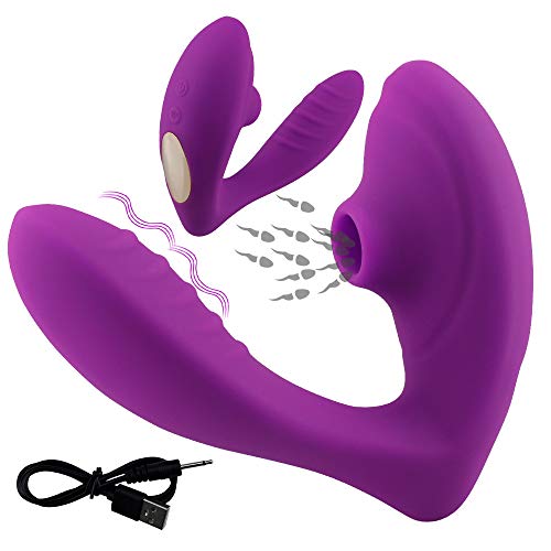 Poderoso Masajeador Tecnologia PLUS, 10 Modos de Succión, estimula el clitoris y el Punto G, Silicona Suave, Impermeable, Carga USB