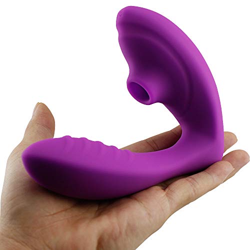 Poderoso Masajeador Tecnologia PLUS, 10 Modos de Succión, estimula el clitoris y el Punto G, Silicona Suave, Impermeable, Carga USB