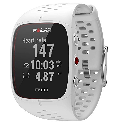 Polar M430 Reloj de Running con GPS y Frecuencia cardíaca en la muñeca - Multideporte - Actividad 24/7 - Blanco, M/L