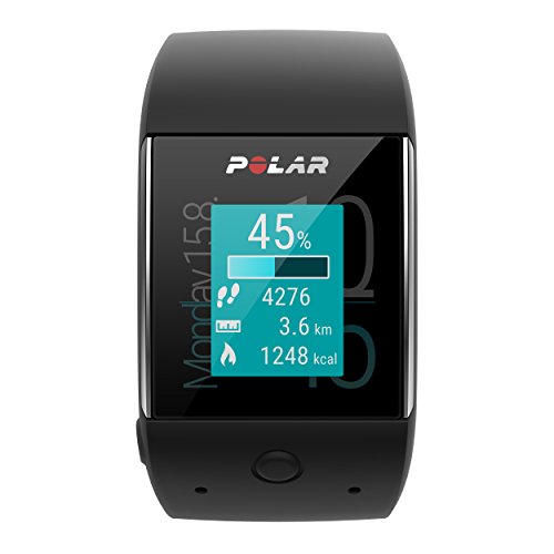 Polar M600 Smartwatch con GPS Integrado y Pulsómetro de Muñeca, Unisex Adulto, Negro, M/L