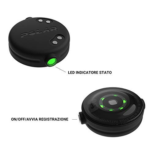 Polar OH1+ Bluetooth y ANT+. Sensor de pulso óptico resistente al agua con clip para gafas de natación y brazalete - Gris