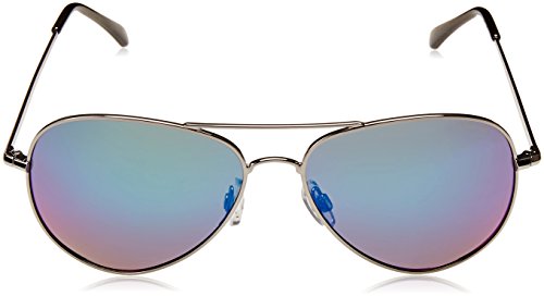 Polaroid P4139 K7 N5Y Gafas de sol, Verde (Gun Dark Transp. Green/Green Mirror Polarized), 58 Unisex Adulto