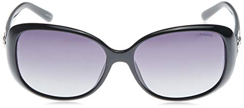 Polaroid P8430 IX KIH Gafas de sol, Negro (Black/Grey Faded Polarized), 58 para Mujer