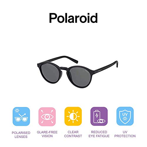 Polaroid PLD 1013/S Y2 D28 50 Gafas de sol, Negro (Shiny Black/Grey Pz), Hombre