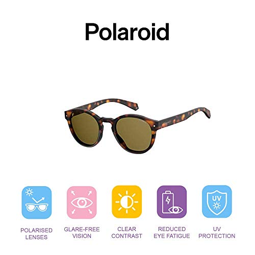 Polaroid PLD 6042/S Gafas de sol, Marrón (DKHAVANA), 49 para Mujer
