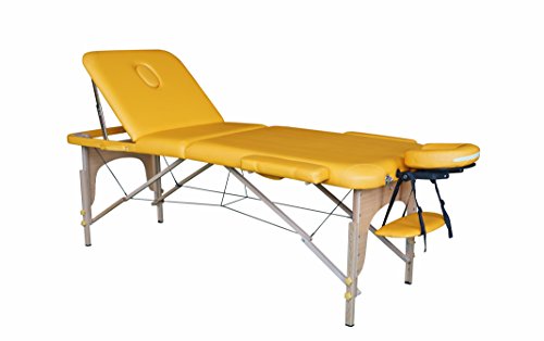 POLIRONESHOP VENERE Camilla mesa portátil para masaje estética tattoo manicura (amarillo)