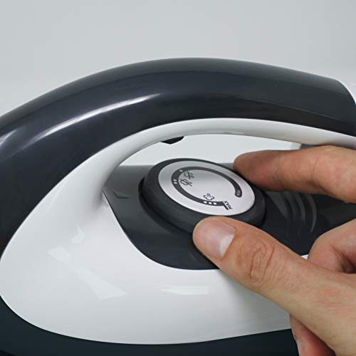 Polti Vaporella Simply VS10.12 Centro de Planchado generador de Vapor con deposito Extraible de 1,5 L, Bomba presión 6,5 Bar, función Eco, Calentamiento 2 Minutos, Gris/Blanco