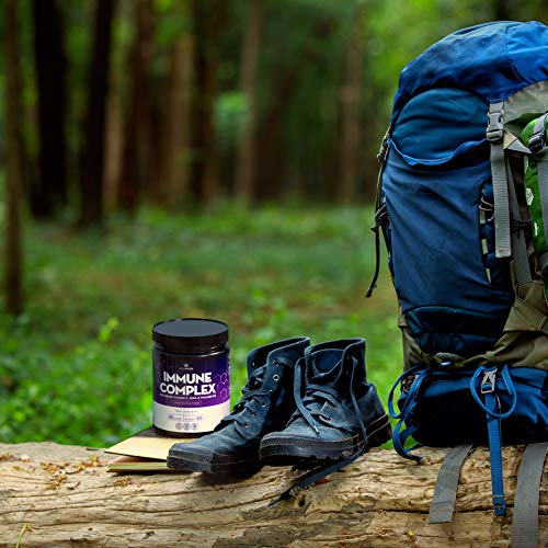 Polvo de Complejo Inmunológico - Potente Mezcla con 1000mg de Vitamina C, 3000IU de Vitamina D y 25mg de Zinc - Sabor Naranja - 100 porciones, 500 gramos.
