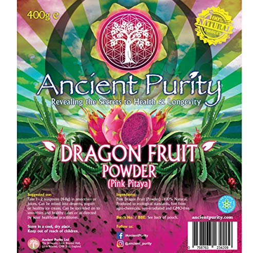 Polvo de fruta de dragón (rojo) Pitaya rosa - 200G