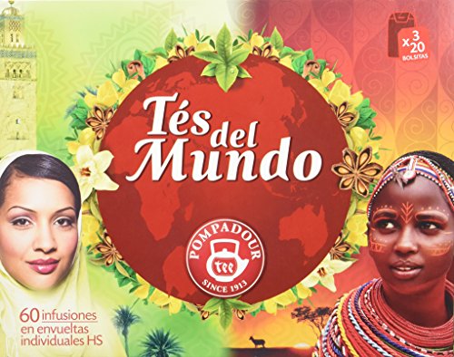 Pompadour Cofre Tés del Mundo - 60 Bolsitas