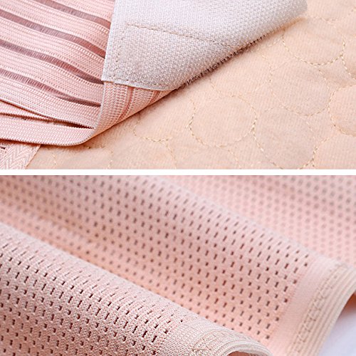 Ponmoo 2 en 1 Transpirable Elástico Recuperación Post-Parto Vientre/Cintura/Soporte Pélvico Cinturón Faja para la Mujer y Maternidad, Faja Postparto Reductora Mujer Recuperación después (Beige, 2XL)