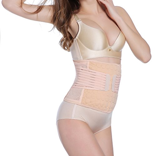 Ponmoo Transpirable Elástico Recuperación Post-Parto Vientre/Cintura/Soporte Pélvico Cinturón Faja para la Mujer y Maternidad, Faja Postparto Reductora Mujer Recuperación después del Parto - S