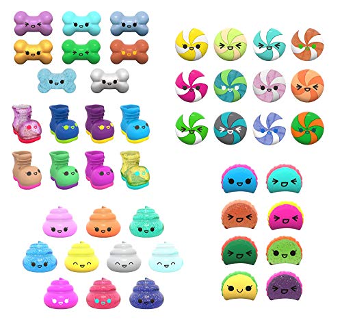 Pooparoos, mascotas de juguete sorpresa con inodoros  (Mattel FWN06), Surtido, Colores Aleatorios