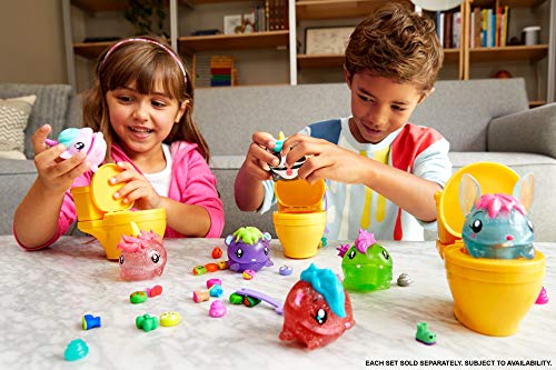 Pooparoos, mascotas de juguete sorpresa con inodoros  (Mattel FWN06), Surtido, Colores Aleatorios