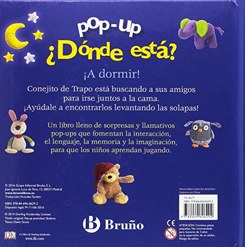 Pop-up ¿Dónde está? ¡A dormir! (Castellano - A PARTIR DE 0 AÑOS - MANIPULATIVOS (LIBROS PARA TOCAR Y JUGAR), POP-UPS - Pop-up ¿Dónde está?)