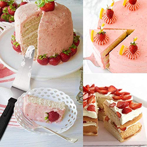 Popolic 120pcs Juego de Decoración de Pasteles, Torta Giratoria, Cake Turntable, Decoración de Pasteles, Manga Pastelera, Herramienta de Pastelería con 54 Boquillas de Tubería para Cumpleaños Fiesta