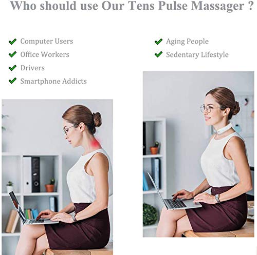 Portátil Cuello Masajeador, Masajeador de Cuello Multifunción,Masajeador de cuello 3D Rotación/16 Velocidades inteligente,Aliviar Rápidamente el Dolor Cervical(Usar en Casa/Oficina/Coche)