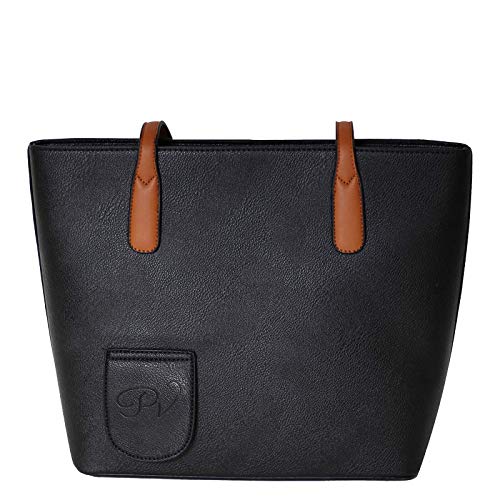 PortoVino Bolso de Vino Clásico (Negro) - Monedero de Moda con Compartimiento Aislado y Oculto - ¡Tiene 2 Botellas de Vino en una Bolsa extraíble!