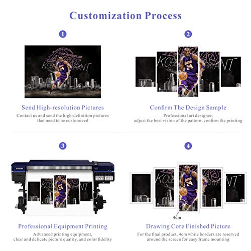 Póster impreso en lienzo, 5 piezas, hecho por el hombre, Erasmus Bridge Wall necesita 150x80cm sin marco