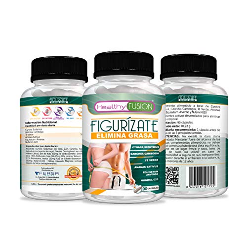 Potente adelgazante con acción quemagrasas | Con garcinia cambogia, té verde | Reductor del apetito | Potente termogénico y moldeador corporal | Fórmula para eliminar grasa y perder peso | 90 cápsulas