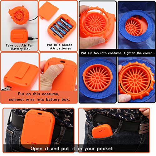 Powcan Disfraz Inflable Disfraz de ratón Adulto con Ventilador Lleno de Aire Disfraz Disfraz de Gran tamaño Mono Divertido para cumpleaños, Fiesta, Halloween, Boda, Vacaciones, Cosplay, L