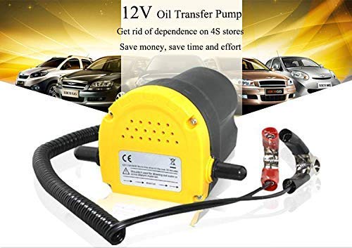Poweka Bomba de Extracción de Aceite 60W 12V Bomba de Aceite de Aspiración para Automóviles/Motocicletas/Barcos/Caravanas/Camiones, Bomba de Transferencia de Aceite y Diesel