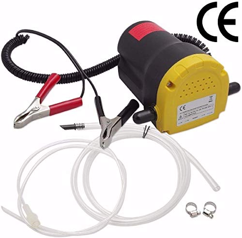 Poweka Bomba de Extracción de Aceite 60W 12V Bomba de Aceite de Aspiración para Automóviles/Motocicletas/Barcos/Caravanas/Camiones, Bomba de Transferencia de Aceite y Diesel