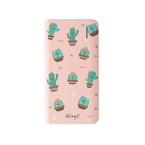 Powerbank de 4.000 mAh Mr. Wonderful de Cactus Rosa