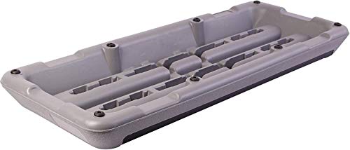 POWRX Step Fitness/aeróbic escalón XXL (110 x 42 cm) - Stepper Gimnasio Ideal para Ejercicios de Body Pump - Altura Regulable y Superficie Antideslizante + PDF Workout (Negro/Gris)