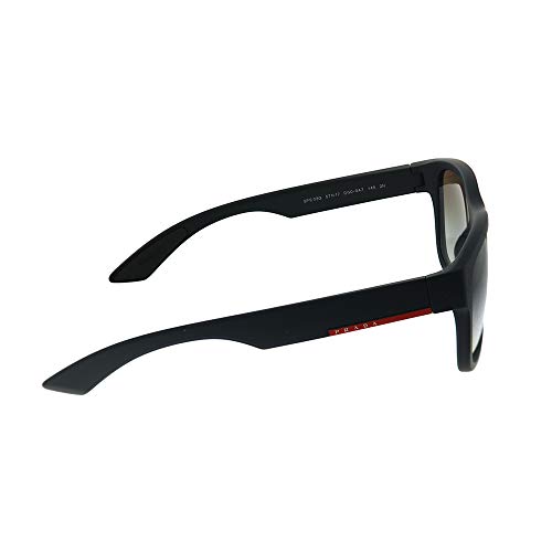 Prada LINEA ROSSA 0Ps 03Qs Gafas de sol, Black Rubber, 57 para Hombre
