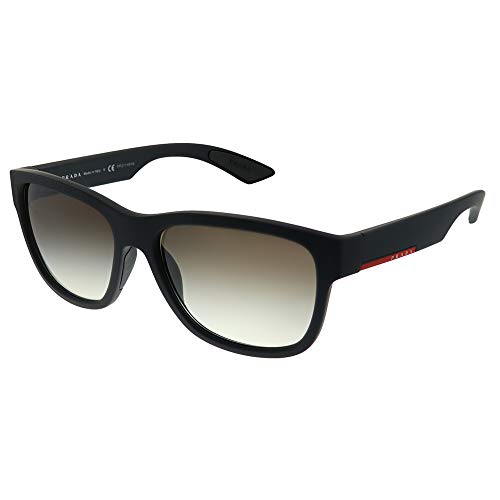 Prada LINEA ROSSA 0Ps 03Qs Gafas de sol, Black Rubber, 57 para Hombre