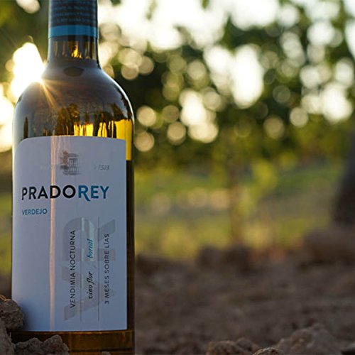 PRADOREY Verdejo - Vino blanco - Verdejo - Vino de la tierra de Catilla y León - Vendimia Nocturna - Elaboración con sistema boreal - 6 Botellas - 0,75 L