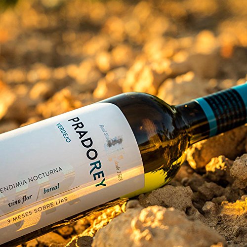 PRADOREY Verdejo - Vino blanco - Verdejo - Vino de la tierra de Catilla y León - Vendimia Nocturna - Elaboración con sistema boreal - 6 Botellas - 0,75 L