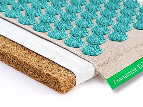 Pranamat ECO Esterilla de masaje (Natural / Turquesa)