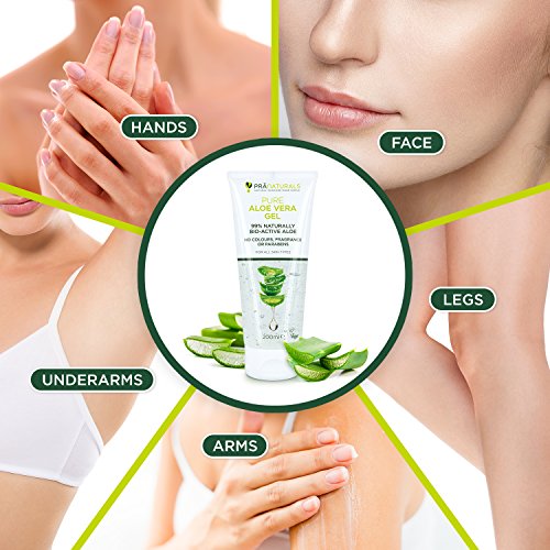 PraNaturals Aloe Vera Pura Gel (paquete de 2)