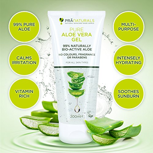 PraNaturals Aloe Vera Pura Gel (paquete de 2)